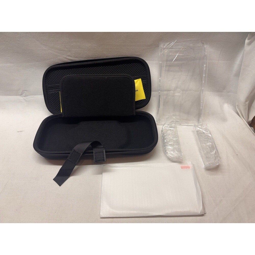 Nintendo Switch Carrying Case Accessory Bundle Hard Shell Screen Protectors - Picture 5 of 8